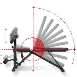 Kemket Adjustable Weight Bench for Full Body Workout, Foldable sit up Bench - Image 4