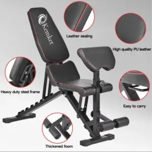 Kemket Adjustable Weight Bench for Full Body Workout, Foldable sit up Bench - Image 5