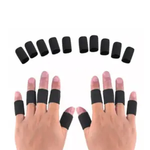 Kemket Finger Sleeves Protector for Sports and ache Relief-Pack of 10