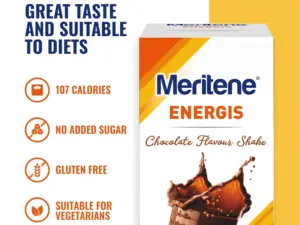 Meritene Energis Chocolate Milkshake 15 Packs x 30g - Image 2