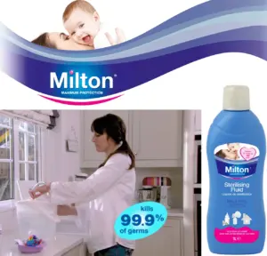 Milton Maximum Protection Sterilising Fluid 1L - Image 2