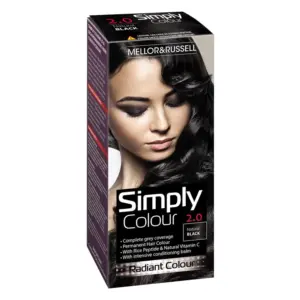 Mellor & Russell Simply Permanent Hair Colour 2 Natural Black