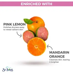St Ives Even & Bright Pink Lemon & Manderin Orange - Image 4