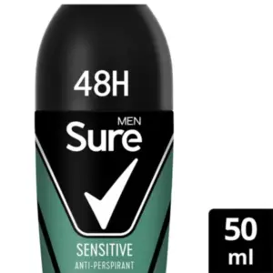 Sure Men Sensitive Antiperspirant Roll On 50ml - Image 2