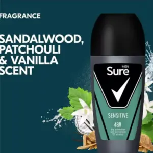 Sure Men Sensitive Antiperspirant Roll On 50ml - Image 4