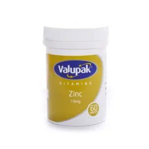 Valupak Zinc Gluconate 10Mg 60 Tablets