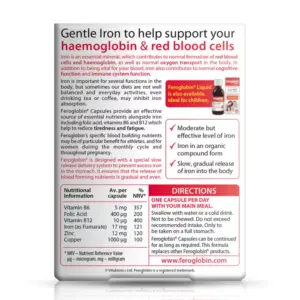 Vitabiotics Feroglobin Capsules 30 Capsules - Image 2