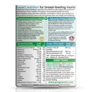 Vitabiotics Pregnacare Breast-Feeding 84 Tablets - Image 2