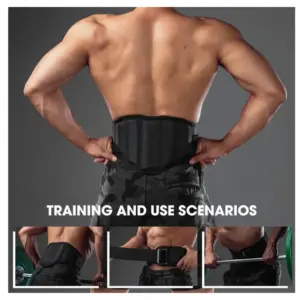 Weight Lifting Belt Gym Fitness Training Double Strength - Image 2