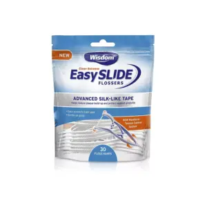 Wisdom Interdental Easy Slide Flossers 30Count