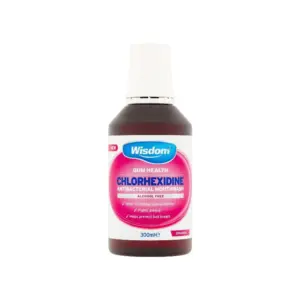 Wisdom Chlorhexidine Alcohol Free Mouthwash 300ml