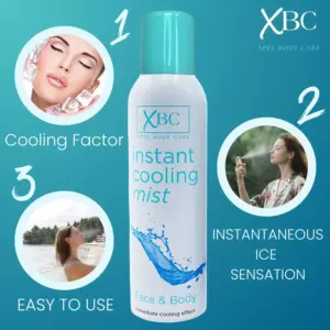 XBC INSTANT Cooling Face And Body Mist 150ml - Image 3