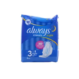 Always Maxi Classic Night Pads 8 Pack