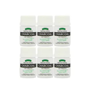 Bragg's Charcoal 100 Tablets - Pack of 6