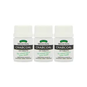 Bragg's Medicinal Charcoal 100 Tablets - Pack of 3