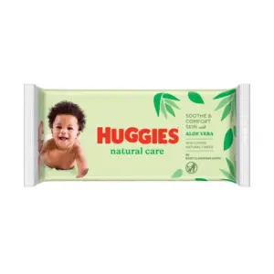 Huggies Natural Care Unscented Baby Wipes Soft 56 Packs