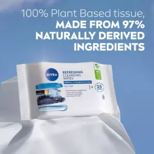 NIVEA 3-in-1 Refreshing Cleansing 25 Wipes - Image 3