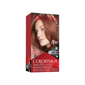 Revlon Colorsilk Beautiful Color Permanent Hair Color - Light Reddish Brown 55