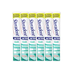 Steradent Active Fresh Denture Cleaner 30 Tablets - Pack Of 6