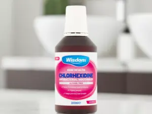 Wisdom Chlorhexidine Alcohol Free Mouthwash 300ml - Image 2