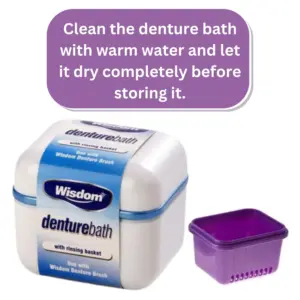 Wisdom Denture Bath With Rinsing Basket - Image 2