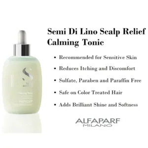 Alfaparf Milano Semi di Lino Scalp Relief Calming Tonic, 125ml - Image 3