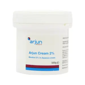 Arjun 2% Menthol Aqueous Cream 500g