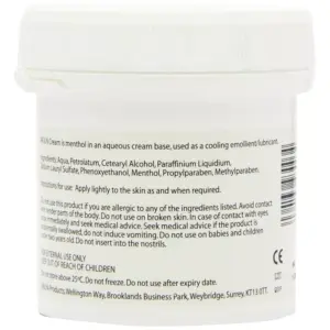 Arjun 2% Menthol Aqueous Cream 500g - Image 2