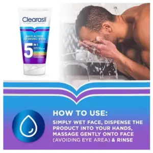 Clearasil 5 in 1 Multi-Action Acne Face Wash 150ml - Image 2