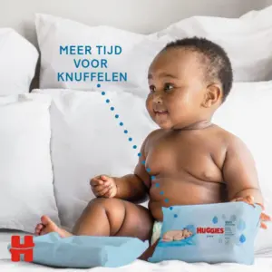 Huggies Baby Wipes Pure - Pack of 56 - Image 5