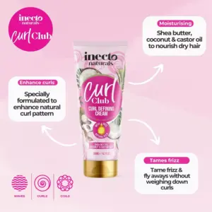Inecto Naturals Curl Club Curl Defining Cream 200ml - Image 4
