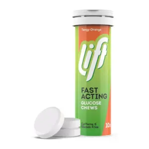 Lift Tangy Orange Fast Acting Glucose Chews x10 40g