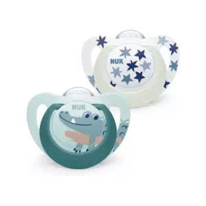 Nuk Star Night & Day Baby Pacifier, 18-36 Months