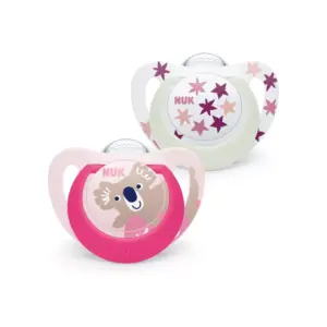 NUK Star Baby Dummy | 18-36 Months | Day & Night Soothers