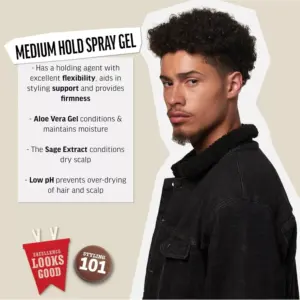 American Crew Medium Hold Spray Gel 250ml - Image 4