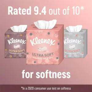 Kleenex Ultra Soft Cube Facial Tissues - Single Box 48 per pack - Image 3