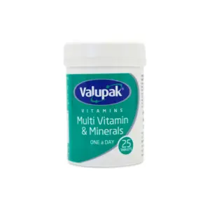Valupak multi vitamin minerals 25 tablets