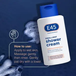 E45 emollient shower cream 200ml 1