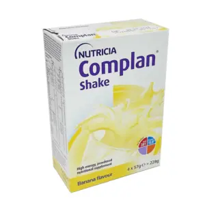 Complan shake banana flavour 4 x 57g sachets (1)