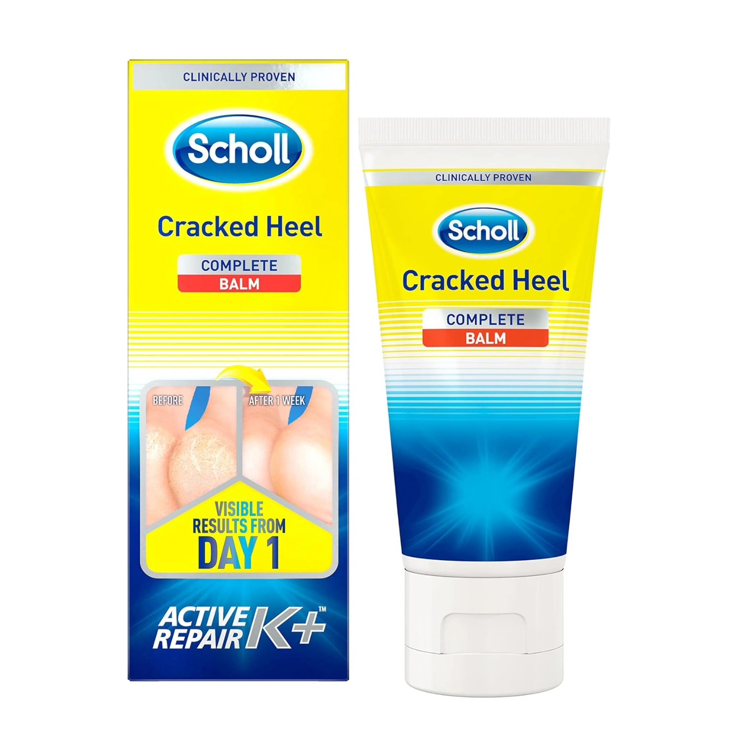 Scholl cracked heel skin repair balm cream 60ml