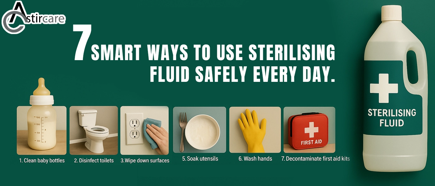 7 smart ways to use sterilising fluid safely every day.