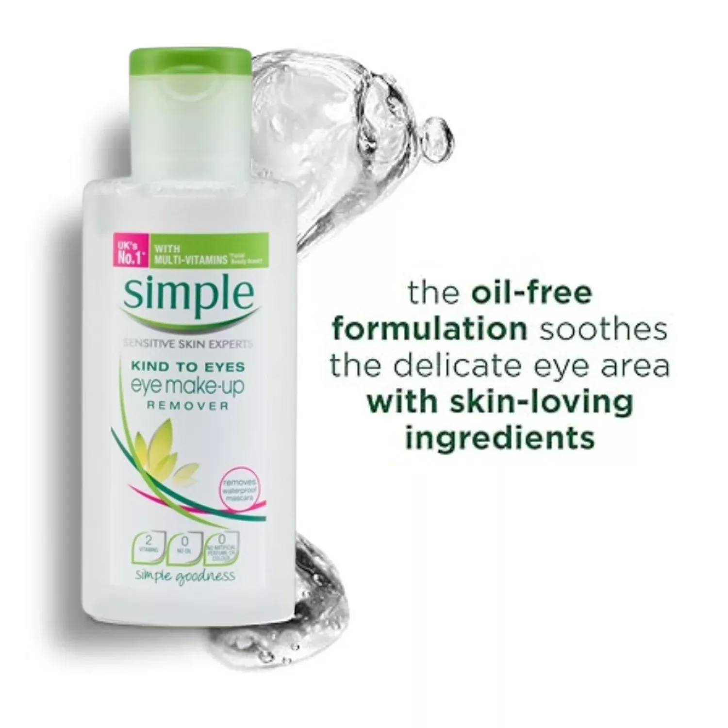 Simple kind to skin eye make up remover 125ml 4