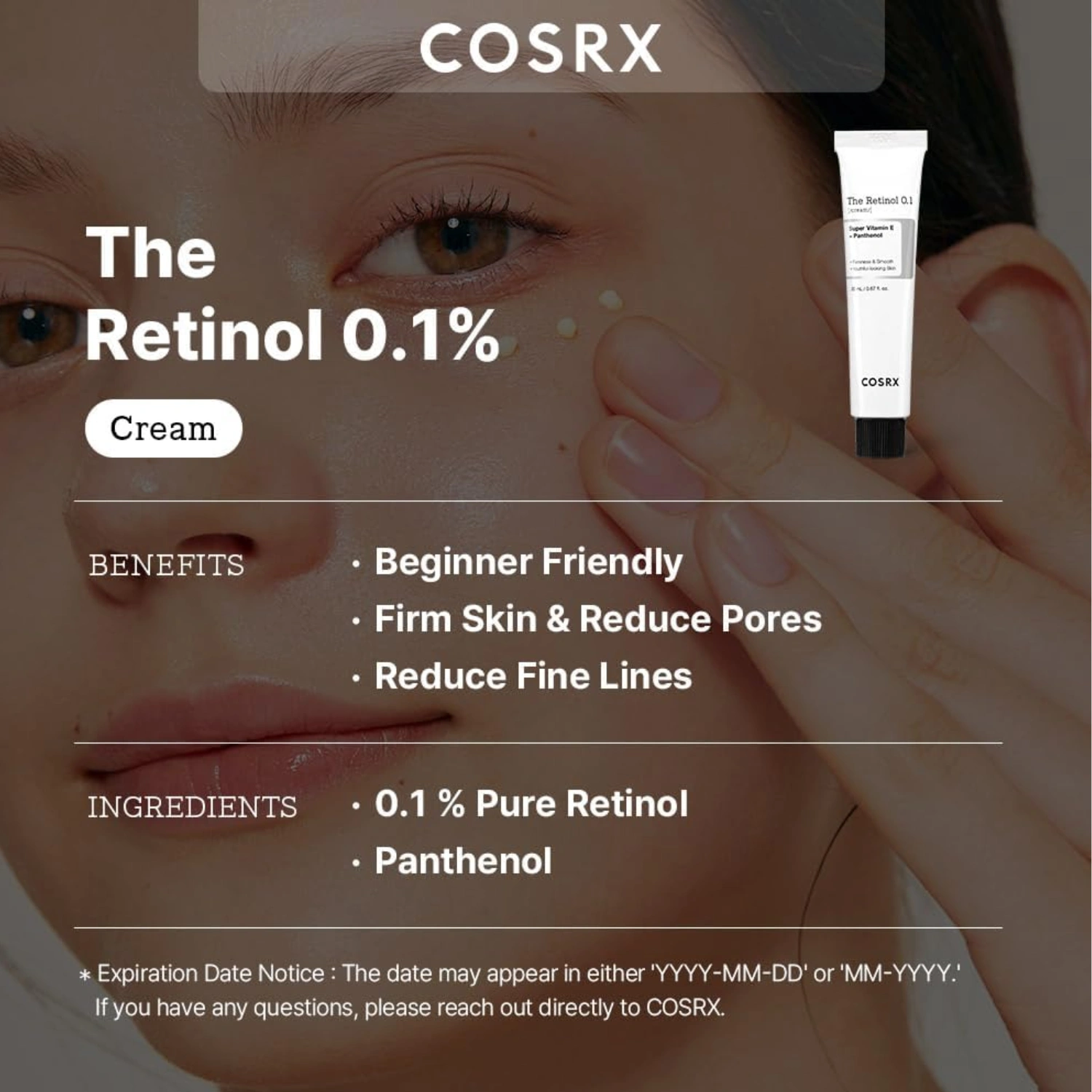 Cosrx the retinol 0.1 cream 20ml 5