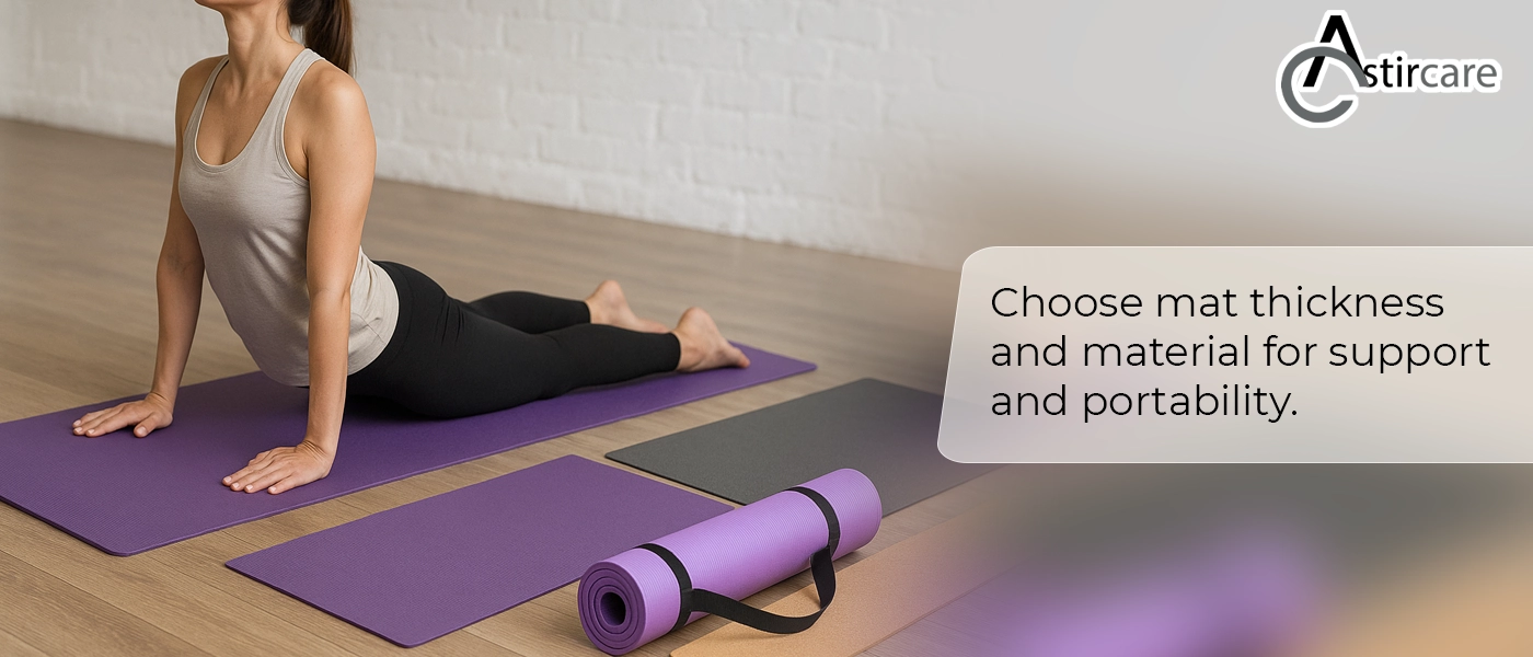 Choose mat thickness and material for support and portability.
