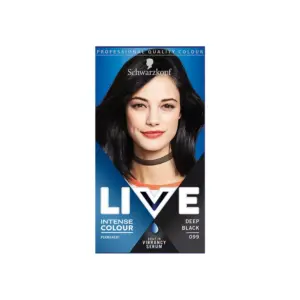 Schwarzkopf live intense colour permanent hair dye 99 deep black